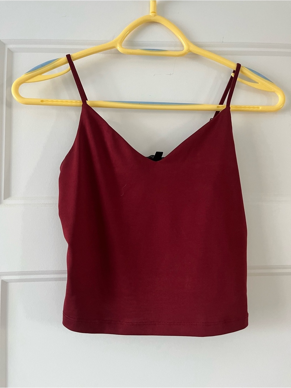 Women's Burgundy Spaghetti Strap Camisole Tank Top size XS